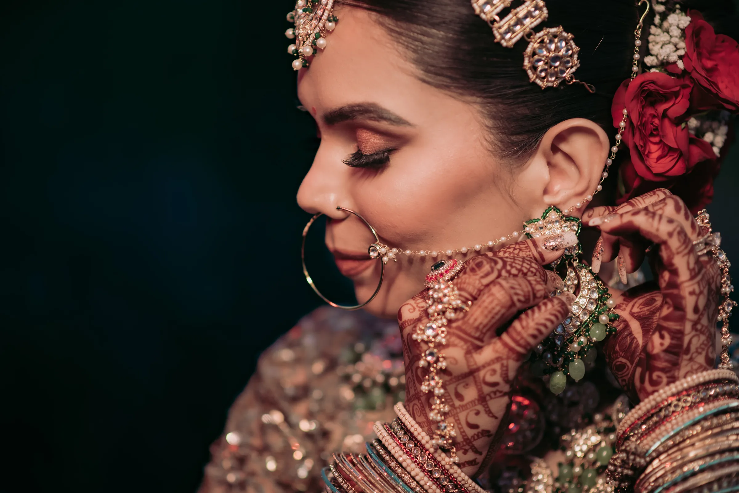 Bridal portrait from Ananya and Dev's wedding